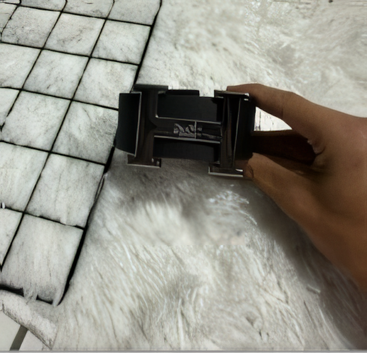 Cinto Masculino Prata Com Fivela Elegante